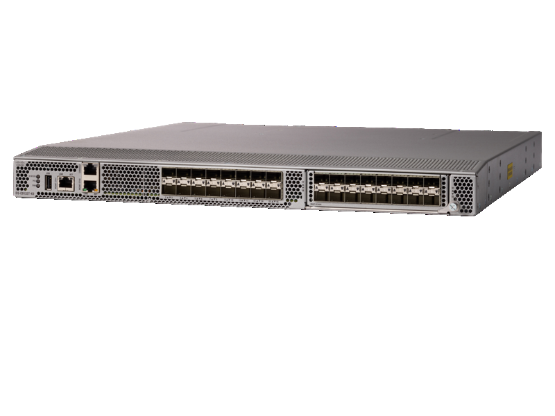 HPE Storage Fibre Channel Switch C-series SN6610C 32Gb SAN switch, front view