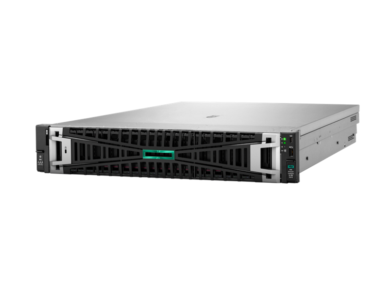 HPE ProLiant Compute DL380 Gen12 2U rack server, front angle view