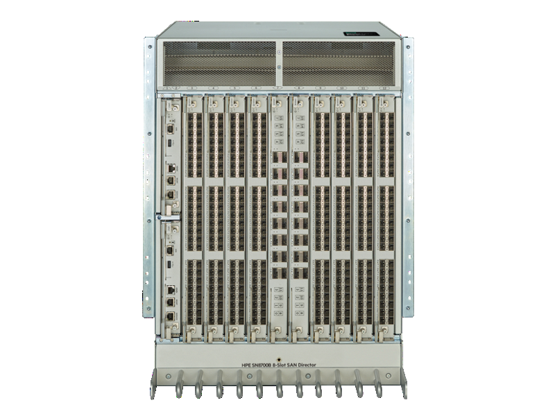 HPE Storage SAN Director Switch chassis, front view