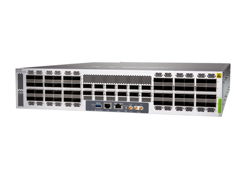 Juniper PTX10002-60MR router, front view