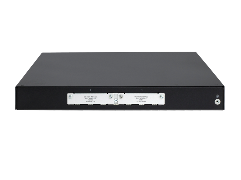 HPE Networking Comware MSR1000 series router, front view